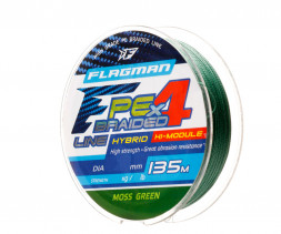 Шнур Flagman PE Hybrid F4 135м MossGreen 0,26мм 12,7кг 28lb