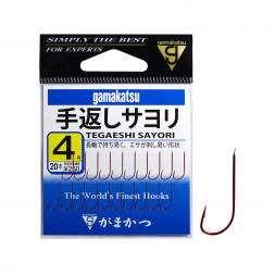 Крючок Gamakatsu Tegaeshi Sayori №4 с лопаткой, покрытие BN 20 шт