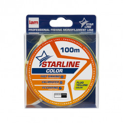 Леска IAM STARLINE 100m Флуоресцентный Жёлтый d0.309