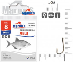 Крючок Marlin's Лещ Tokio Sode BLN №8 10шт M00111BLN-008
