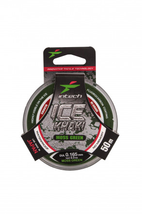 Леска Intech Ice Khaki moss green 0.165 50м