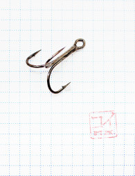Крючок KOI O'SHAUGHNESSY TREBLE, размер 1 INT, цвет BN, тройник 5 шт.