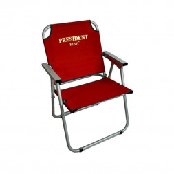 Кресло-шезлонг President Fish пляжное красное арт.6408 012