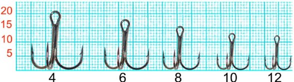 Крючок-тройник FISH SEASON с кругл. поддевом №2 BN 9шт 11030-02F