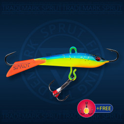 Балансир рыболовный для зимней рыбалки Sprut Tanpo №7 18г 65мм LB+тр. с ф/к