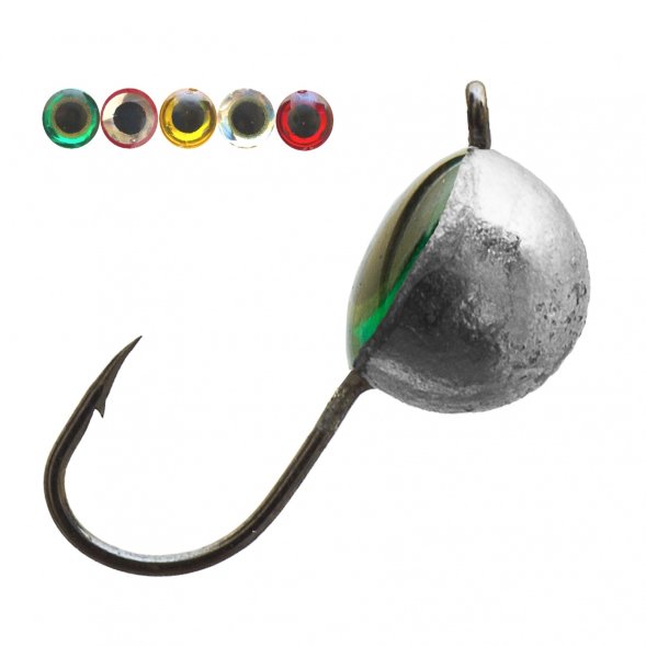 Мормышка вольфрамовая Lumicom Полусфера с глазом d5.0 никель 10шт